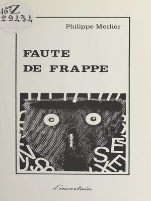 cover image of Faute de frappe